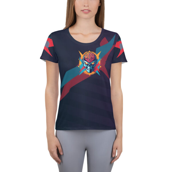 Camiseta deportiva mujer all over ABSTRACT CEREBRO COMIC