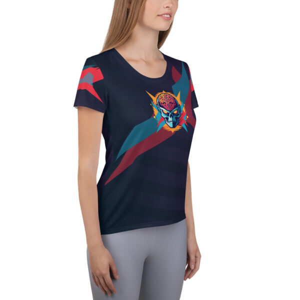 Camiseta deportiva mujer all over ABSTRACT CEREBRO COMIC - Imagen 4