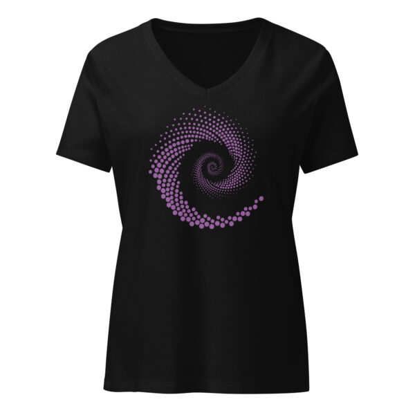 Camiseta suelta mujer cuello pico Espiral